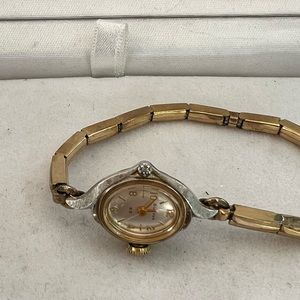 vintage Bulova watch with diamond